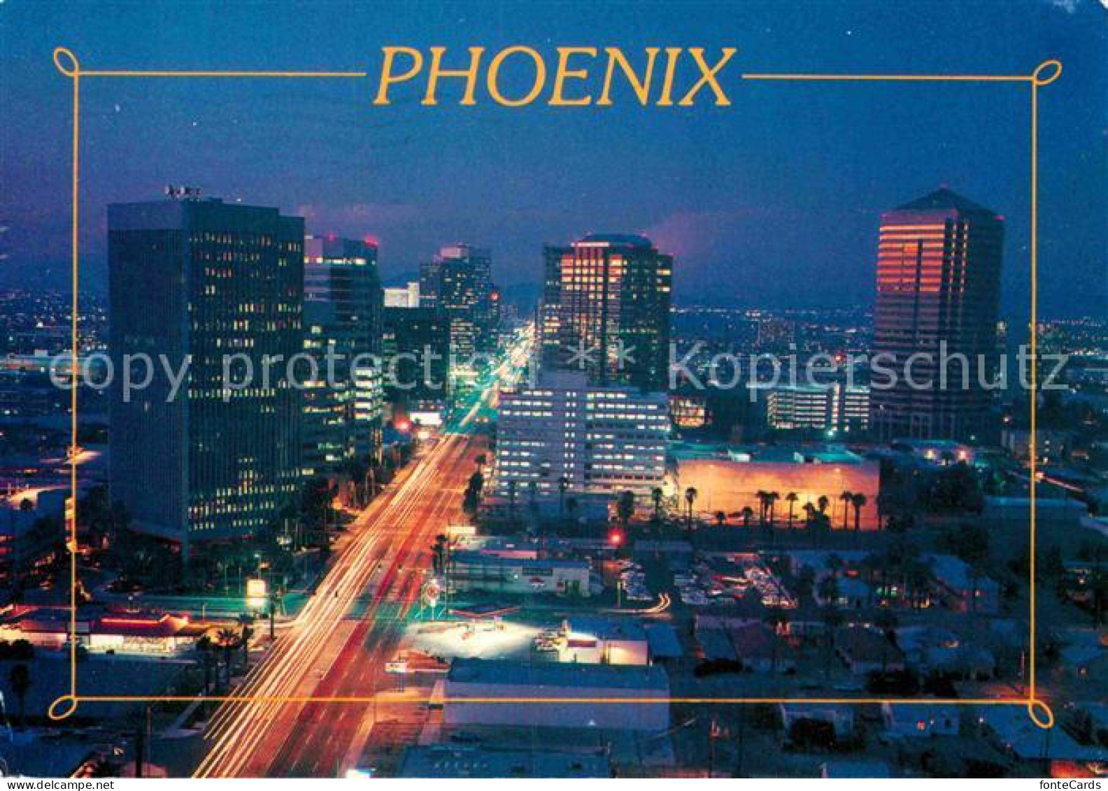 72884019 Phoenix Arizona Downtown Skyscrapers Sparkle In The Evening Phoenix Ari - Andere & Zonder Classificatie