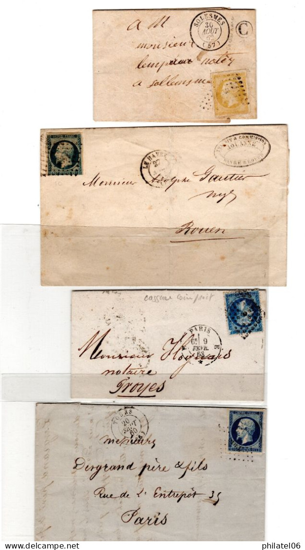 FRANCE  JOLI LOT DE 6 LETTRES  NAPOLEON DONT REPUBLIQUE   A ETUDIER - Sonstige & Ohne Zuordnung