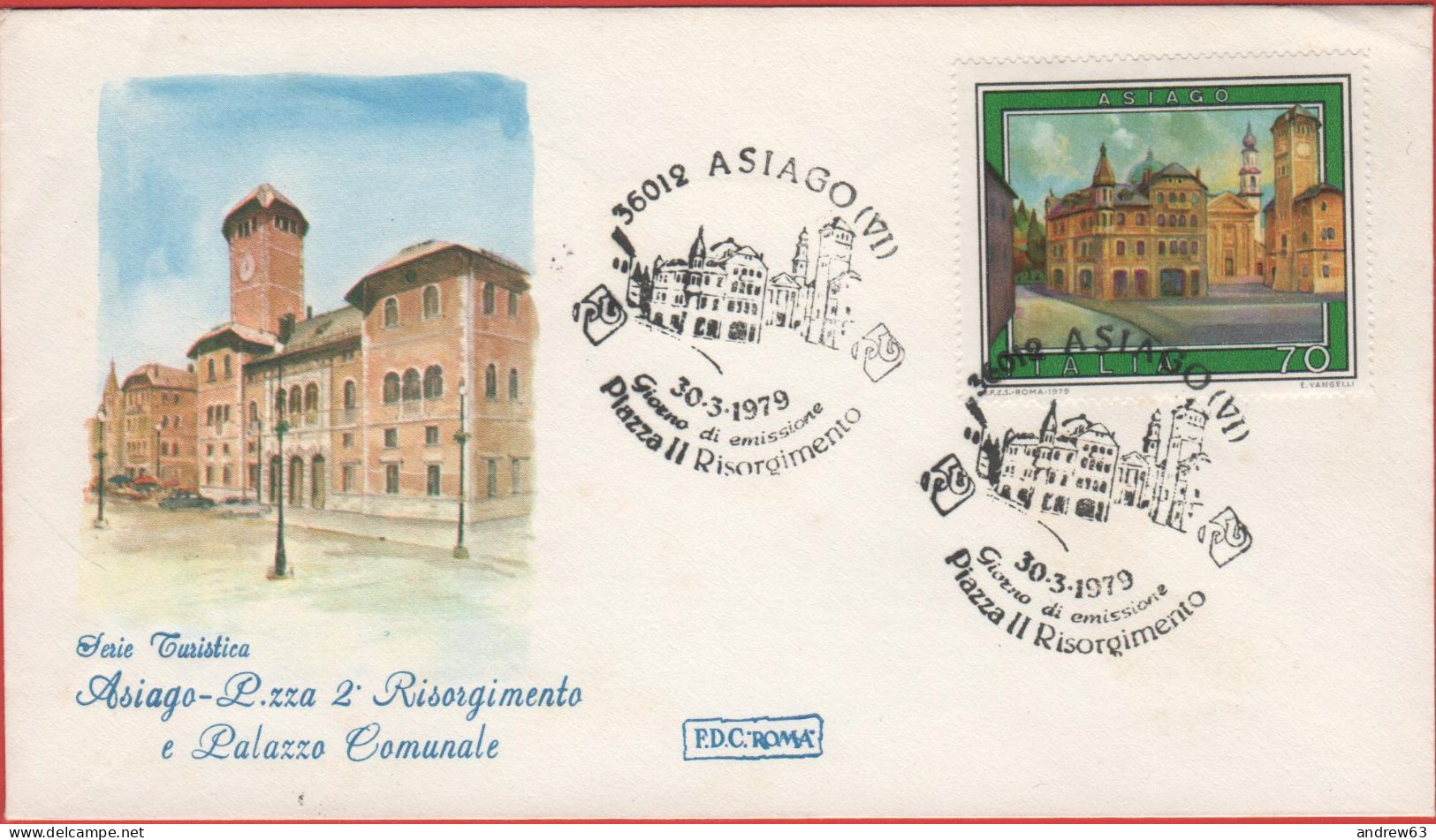 ITALIA - ITALIE - ITALY - 1979 - Turismo - 6ª Emissione - Asiago - FDC Roma - FDC