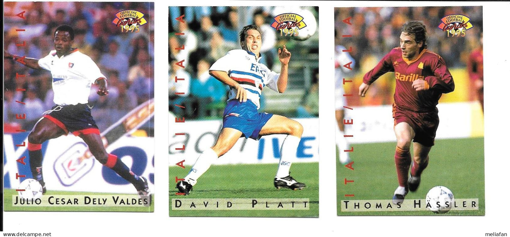 BL09 - CARTOLINE PANINI 1995 - DAVID PLATT - THOMAS HASSLER - JULIO CESAR DELY VALDES - Trading Cards