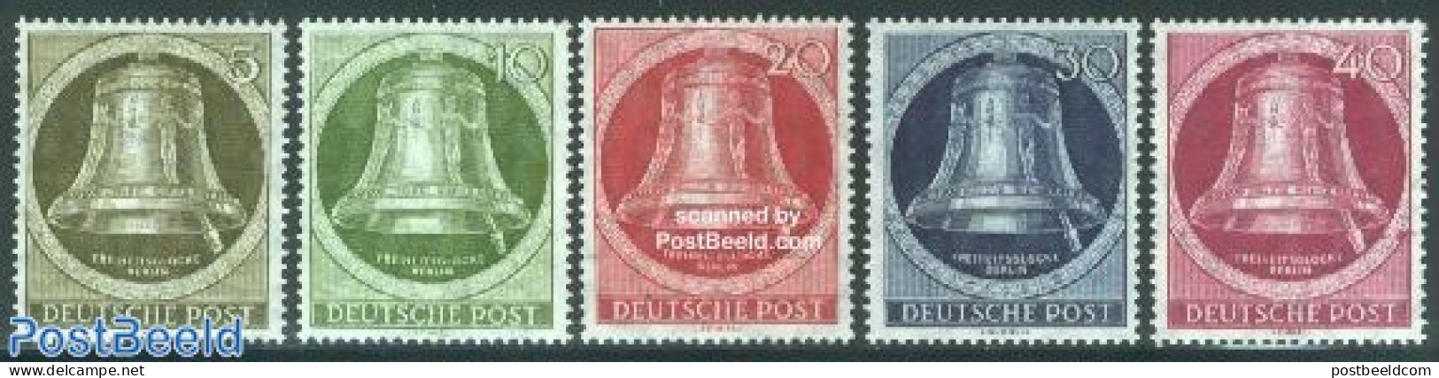 Germany, Berlin 1951 Freedom Bell 5v, Mint NH - Ongebruikt