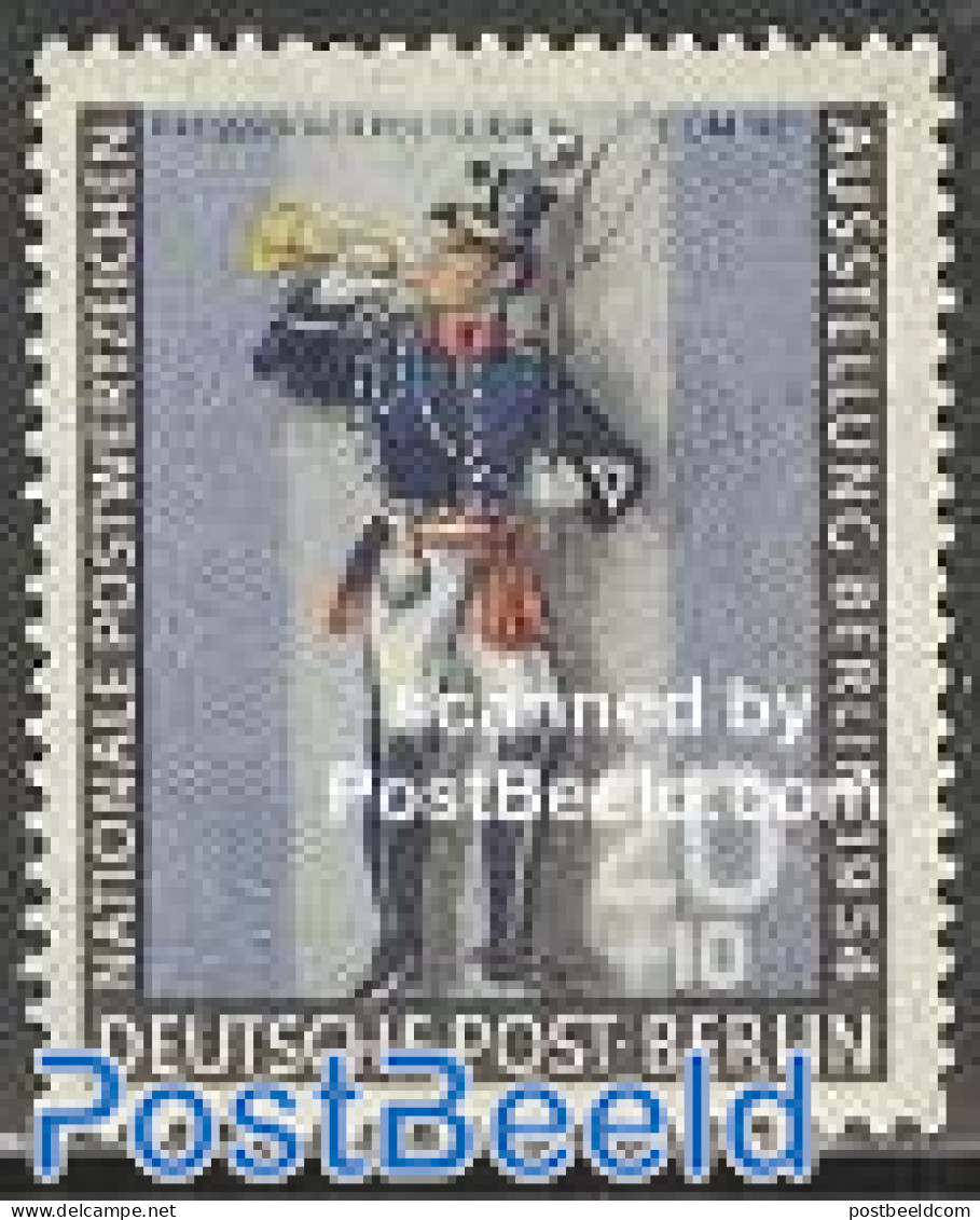 Germany, Berlin 1954 Philatelic Exposition 1v, Mint NH, Various - Philately - Post - Uniforms - Unused Stamps