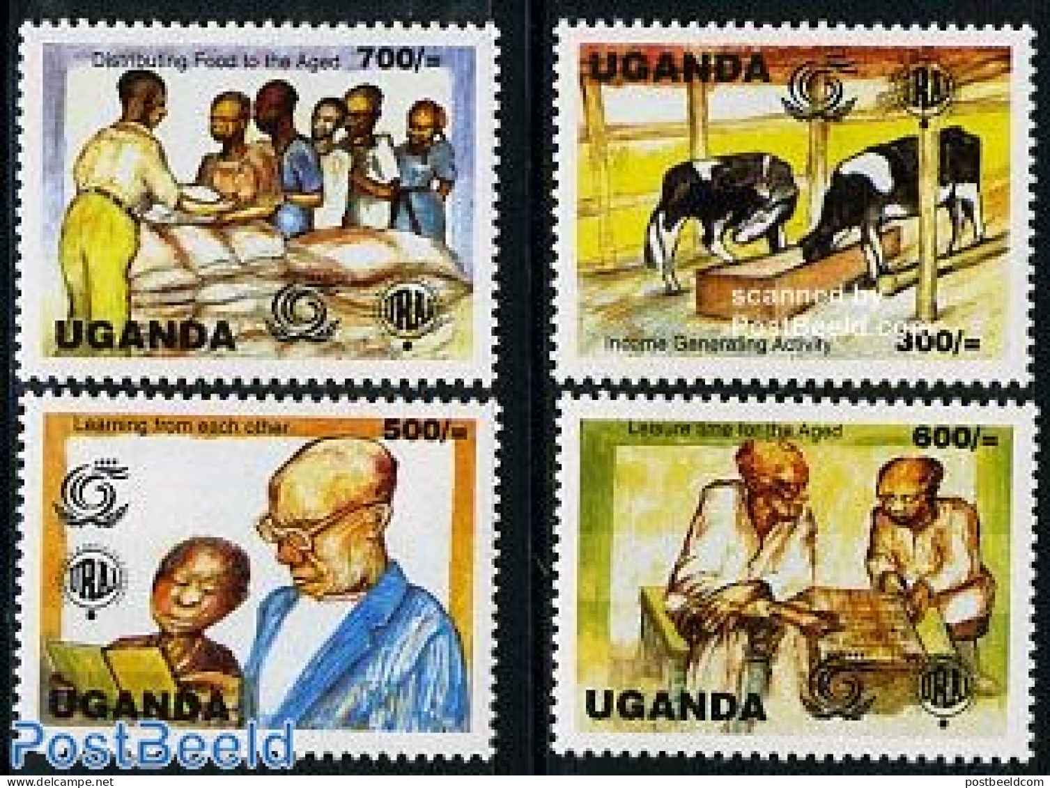 Uganda 1999 Senior Year 4v, Mint NH, Nature - Cattle - Andere & Zonder Classificatie
