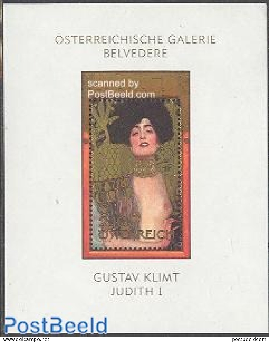 Austria 2003 Gustav Klimt S/s, Mint NH, History - Women - Art - Gustav Klimt - Modern Art (1850-present) - Nude Painti.. - Ongebruikt