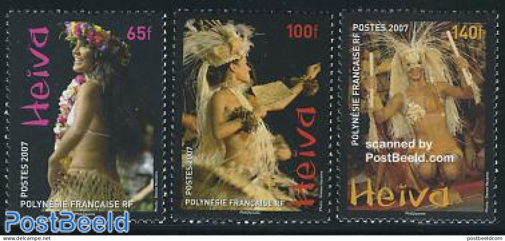 French Polynesia 2007 Heiva 2007 3v, Mint NH, Various - Folklore - Ungebraucht