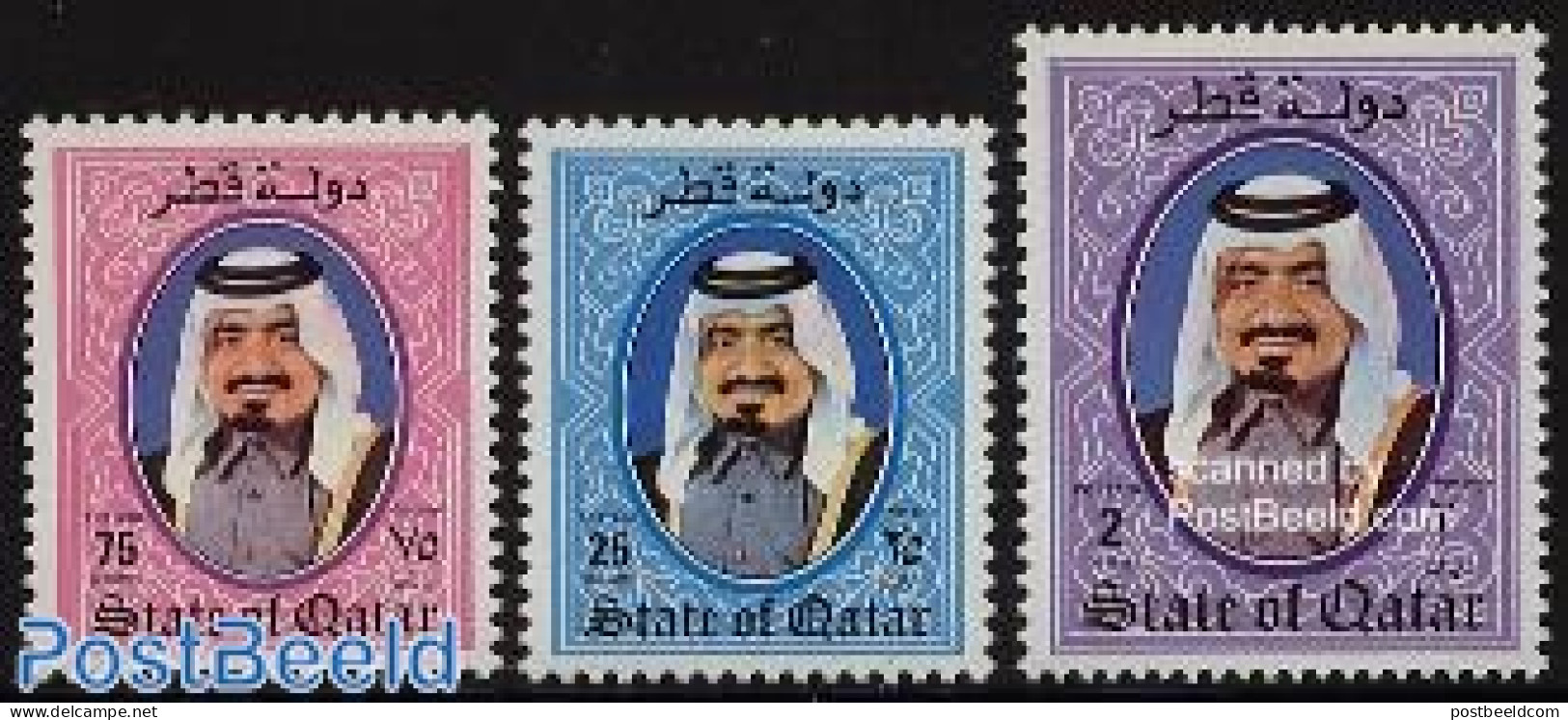 Qatar 1988 Definitives 3v, Mint NH - Qatar