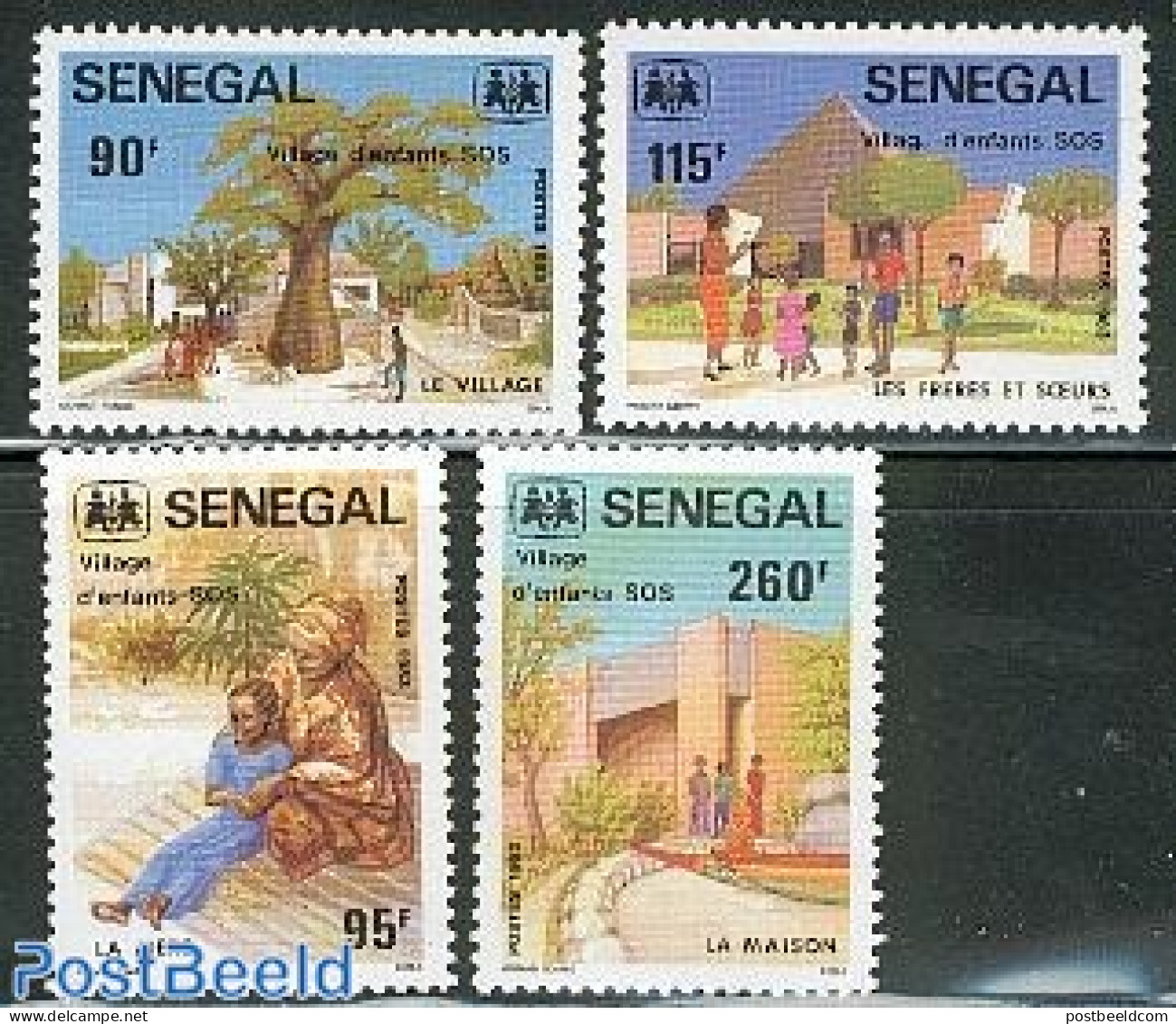 Senegal 1984 S.O.S. Children Village 4v, Mint NH - Senegal (1960-...)