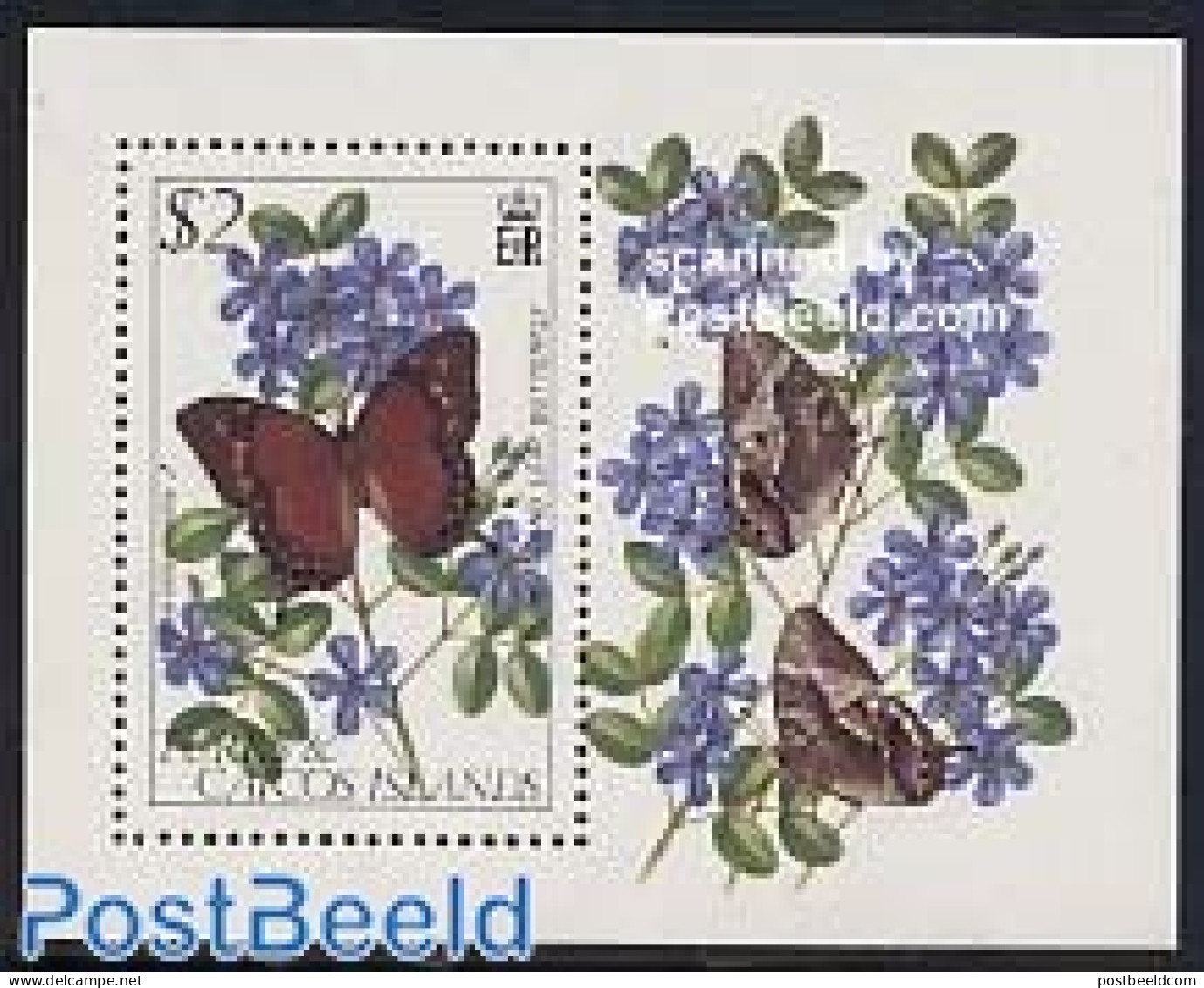 Turks And Caicos Islands 1982 Butterflies S/s, Mint NH, Nature - Butterflies - Autres & Non Classés