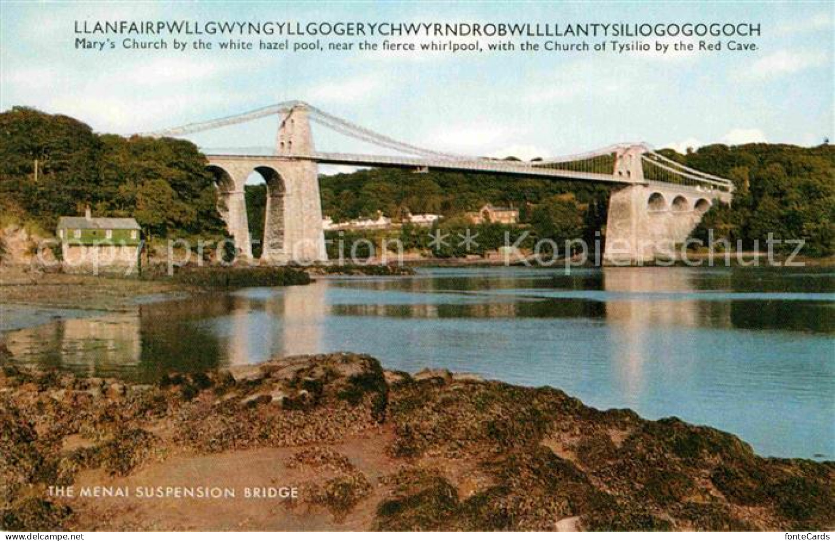 72876360 Menai Bangor The Mensai Suspension Bridge Gwynedd - Autres & Non Classés