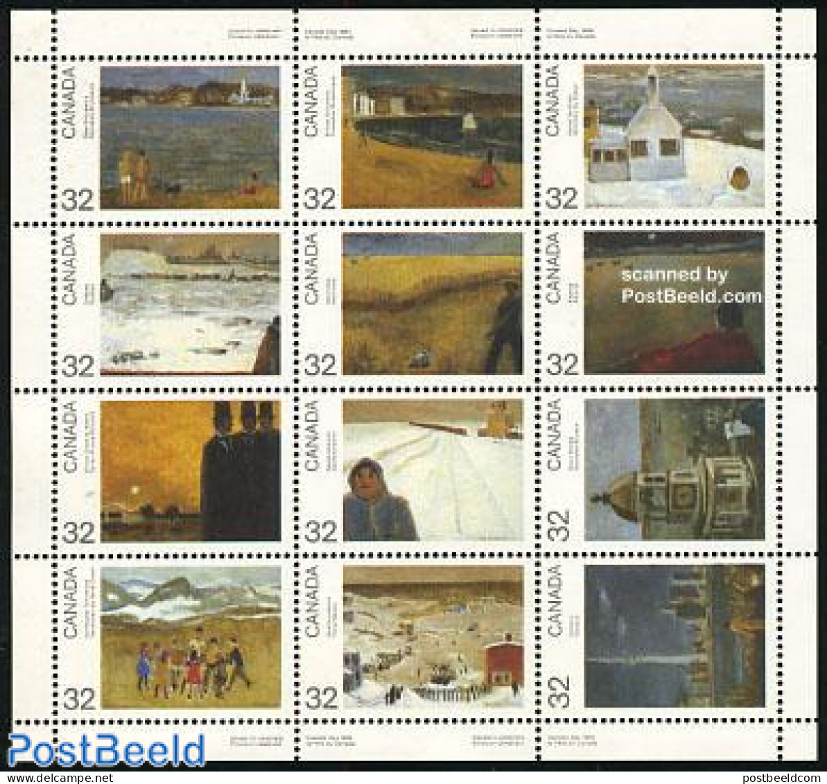 Canada 1984 Canada Day 12v M/s, Mint NH, Art - Modern Art (1850-present) - Unused Stamps