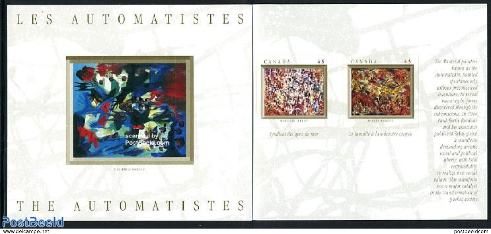 Canada 1998 Paintings 7v In Booklet, Mint NH, Art - Modern Art (1850-present) - Unused Stamps