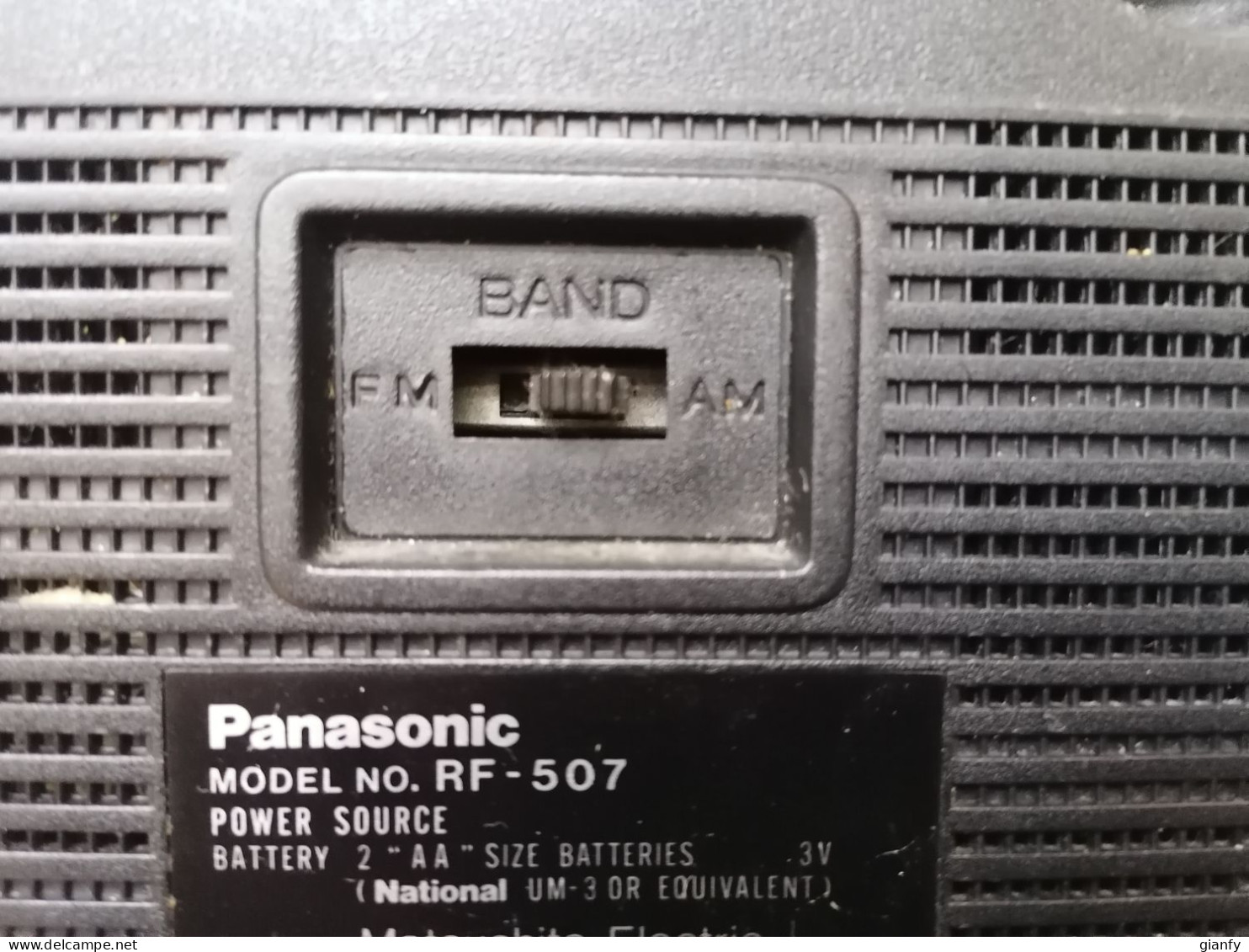 RADIO TRANSISTOR VINTAGE PANASONIC MATSUSHITA RF - 507 1982 FUNZIONANTE