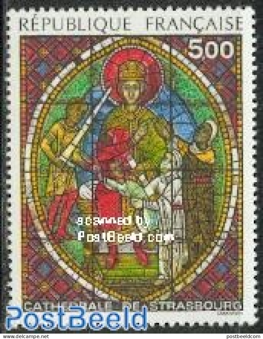 France 1985 Strasbourg, King Salomon 1v, Mint NH, Religion - Religion - Art - Stained Glass And Windows - Ungebraucht