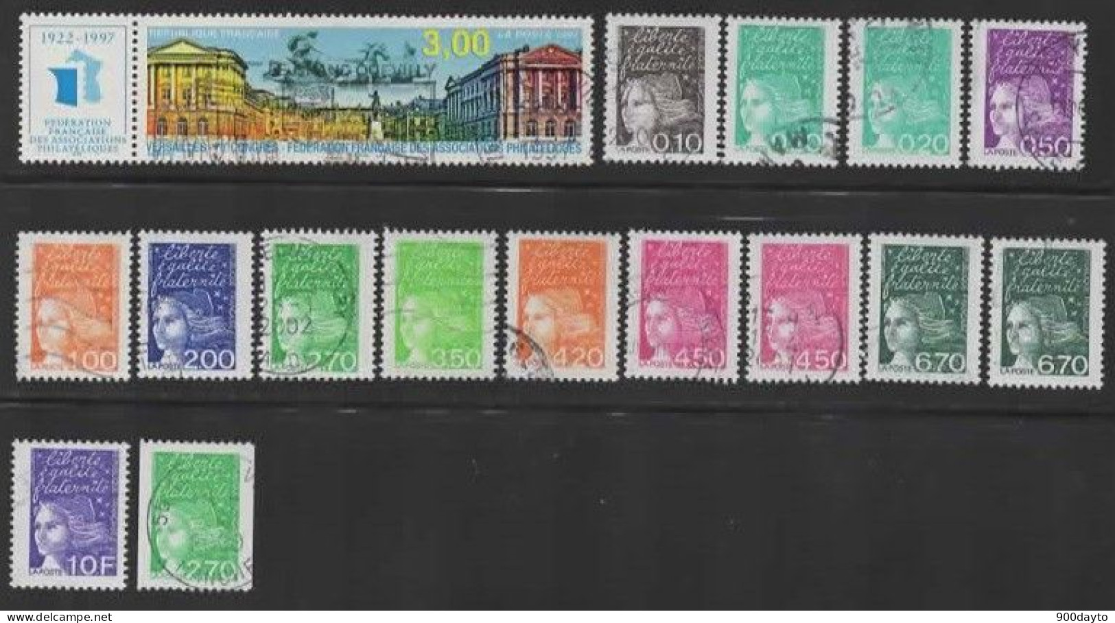 FRANCE Oblitérés (Lot N° 81: 53 Timbres 1997). - Gebraucht