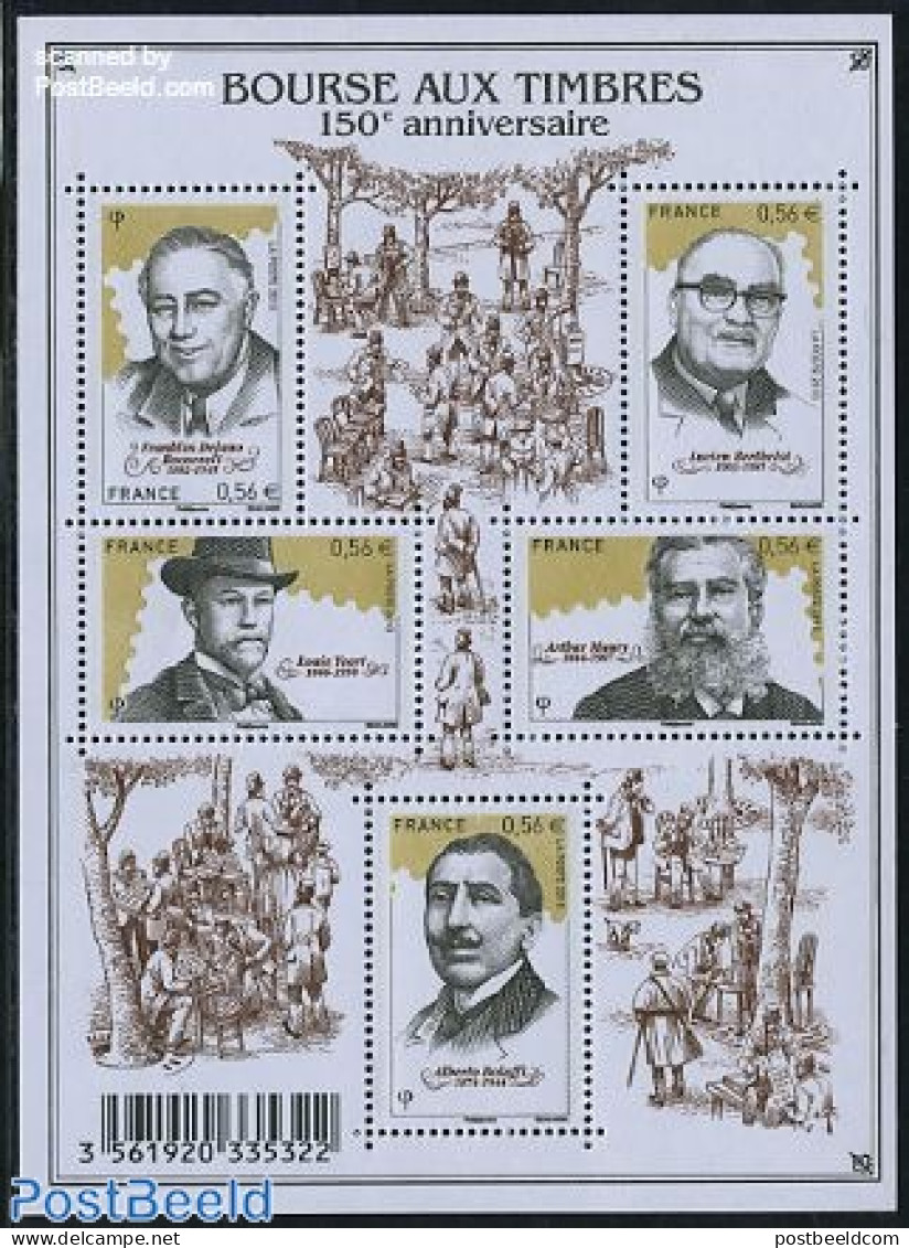France 2010 150 Years Stamp Market 5v M/s, Mint NH, Philately - Ongebruikt