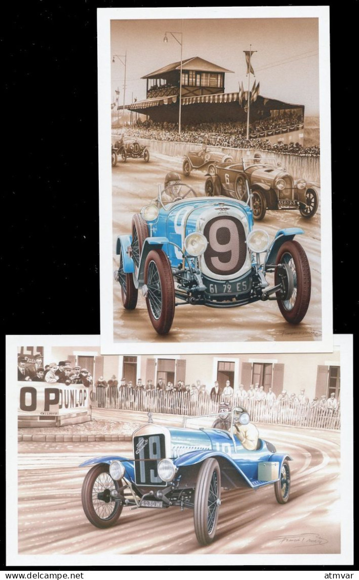 Circuit De Le Mans 1923 - 24 Heures, Course Automobile, Race Course - Chenard & Walcker - Ford Montier, François Bruère - Le Mans