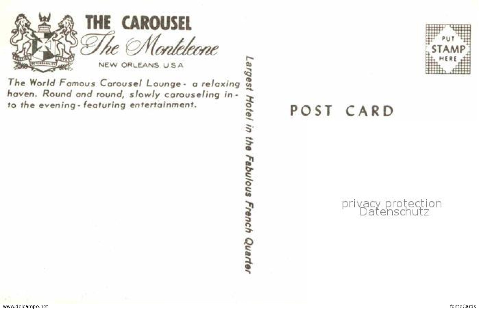72872633 New_Orleans_Louisiana The Carousel The Monteleone Bar - Altri & Non Classificati