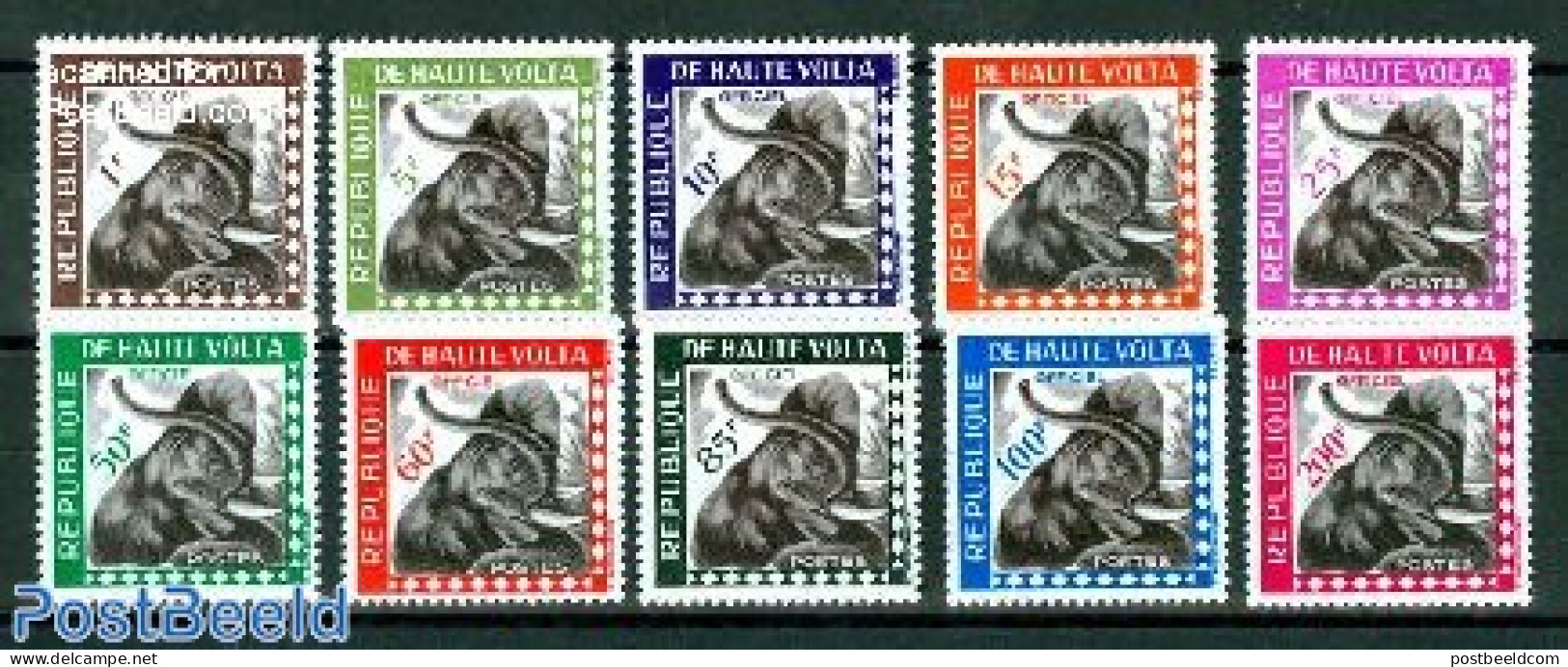 Upper Volta 1963 Yearset 1963, On Service, 10, Mint NH, Various - Yearsets (by Country) - Non Classés