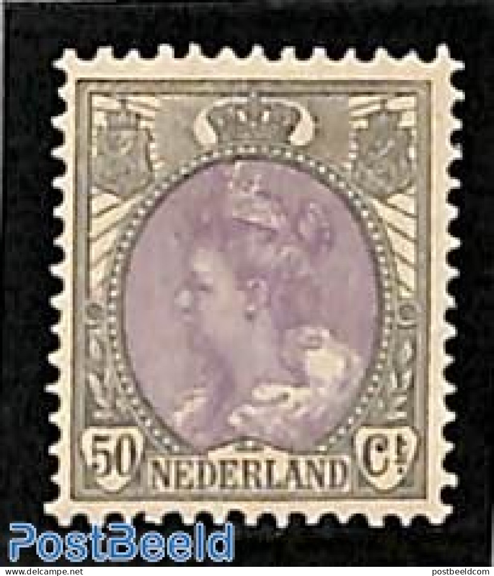 Netherlands 1899 50c Grey/violet, Stamp Out Of Set, Unused (hinged) - Ungebraucht