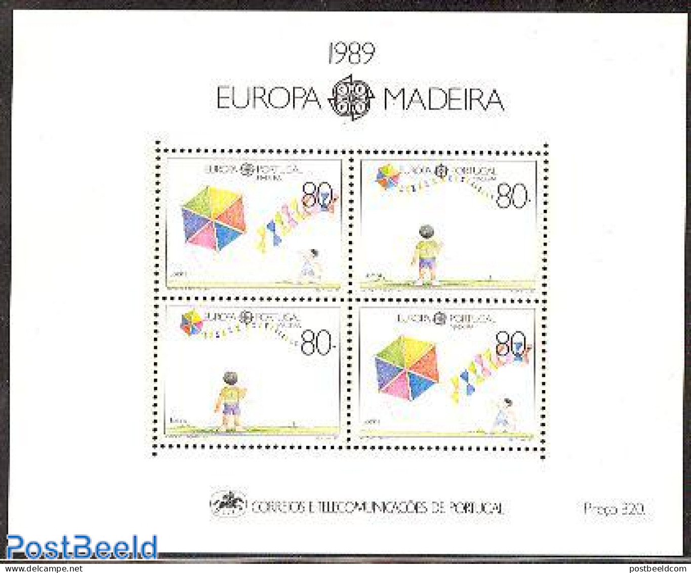 Madeira 1989 Europa S/s, Mint NH, History - Various - Europa (cept) - Toys & Children's Games - Madère