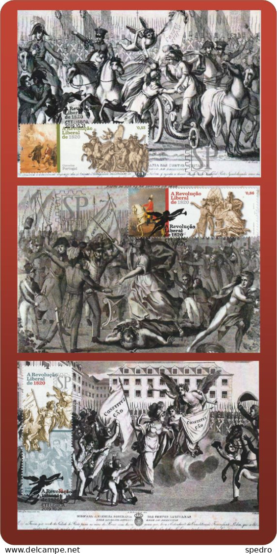 Portugal 2019 Postal Máximo Revolução Liberal De 1820 Révolution Libérale Revolución D. João VI Maximum Maxicard - Tarjetas – Máximo