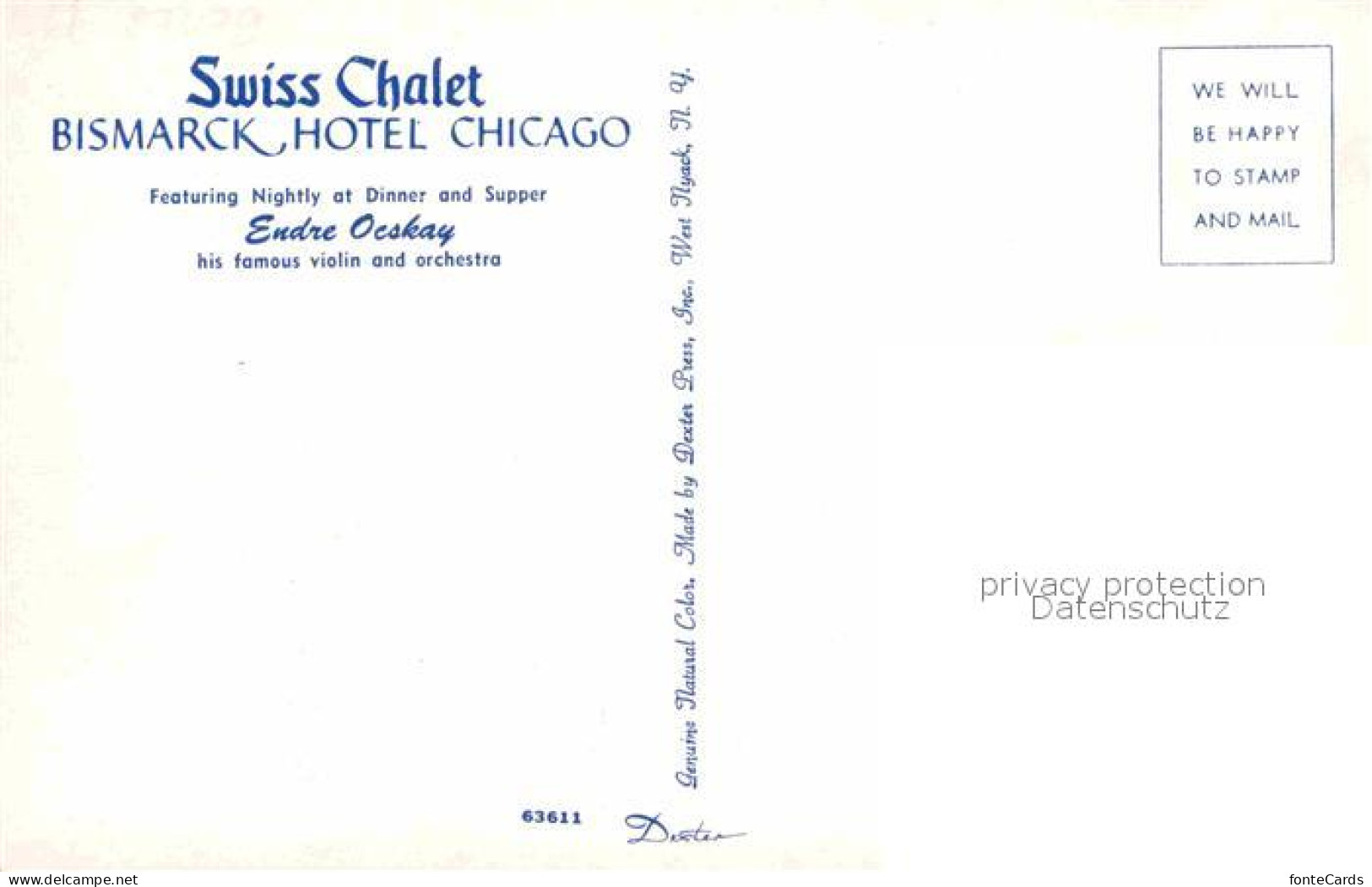 72866595 Chicago_Illinois Swiss Chalet Bismarck Hotel  - Andere & Zonder Classificatie