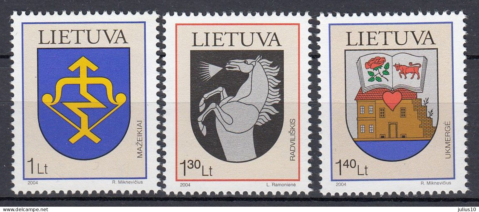 LITHUANIA 2004 Coat Of Arms MNH(**) Mi 838-839 #Lt1003 - Lithuania