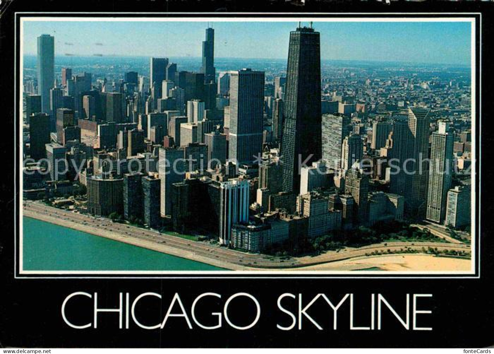 72865273 Chicago_Illinois Skyline And Lake Michigan Aerial View - Andere & Zonder Classificatie