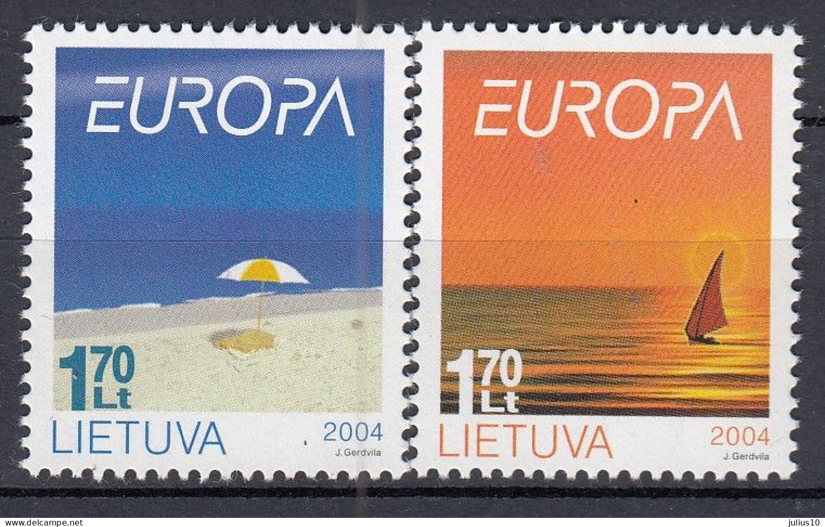 LITHUANIA 2004 Europa Holiday MNH(**) Mi 842-843 #Lt1004 - Lituanie
