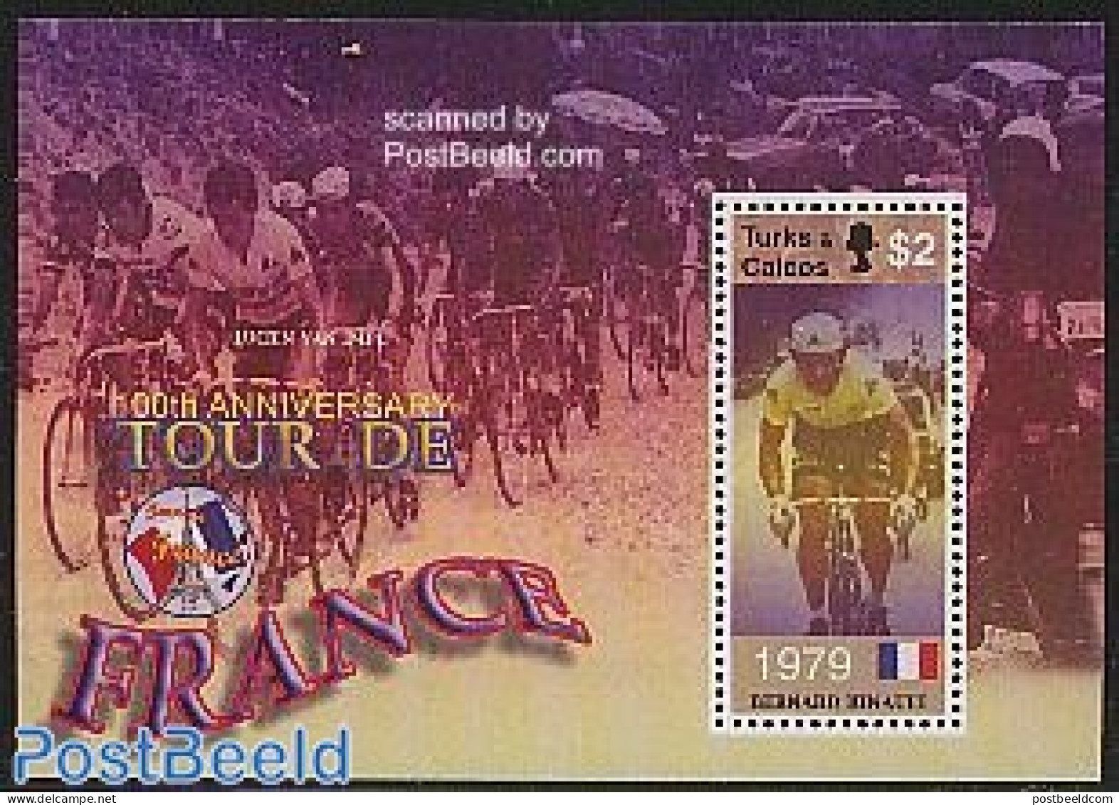 Turks And Caicos Islands 2003 Bernard Hinault S/s, Mint NH - Andere & Zonder Classificatie