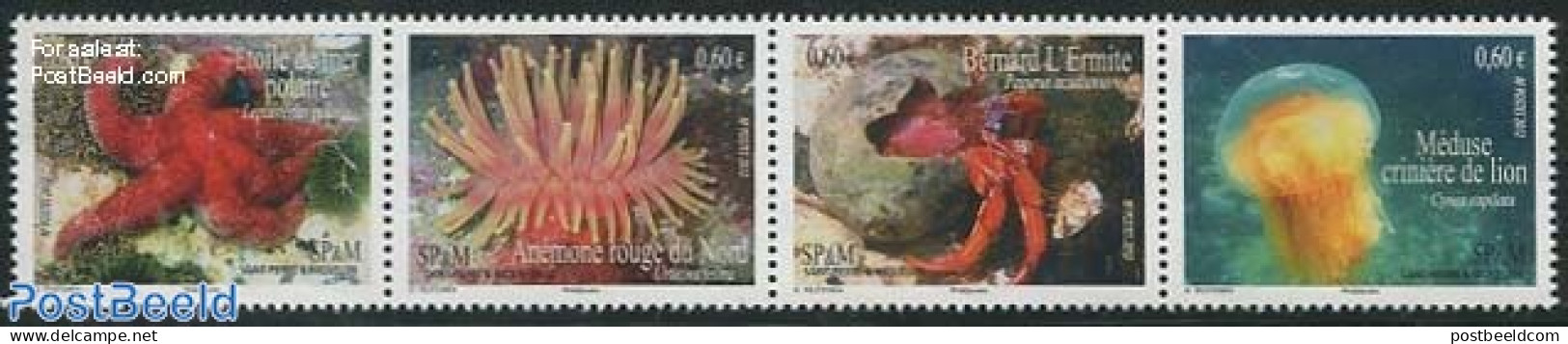 Saint Pierre And Miquelon 2012 Marine Life 4v [:::], Mint NH, Nature - Other & Unclassified