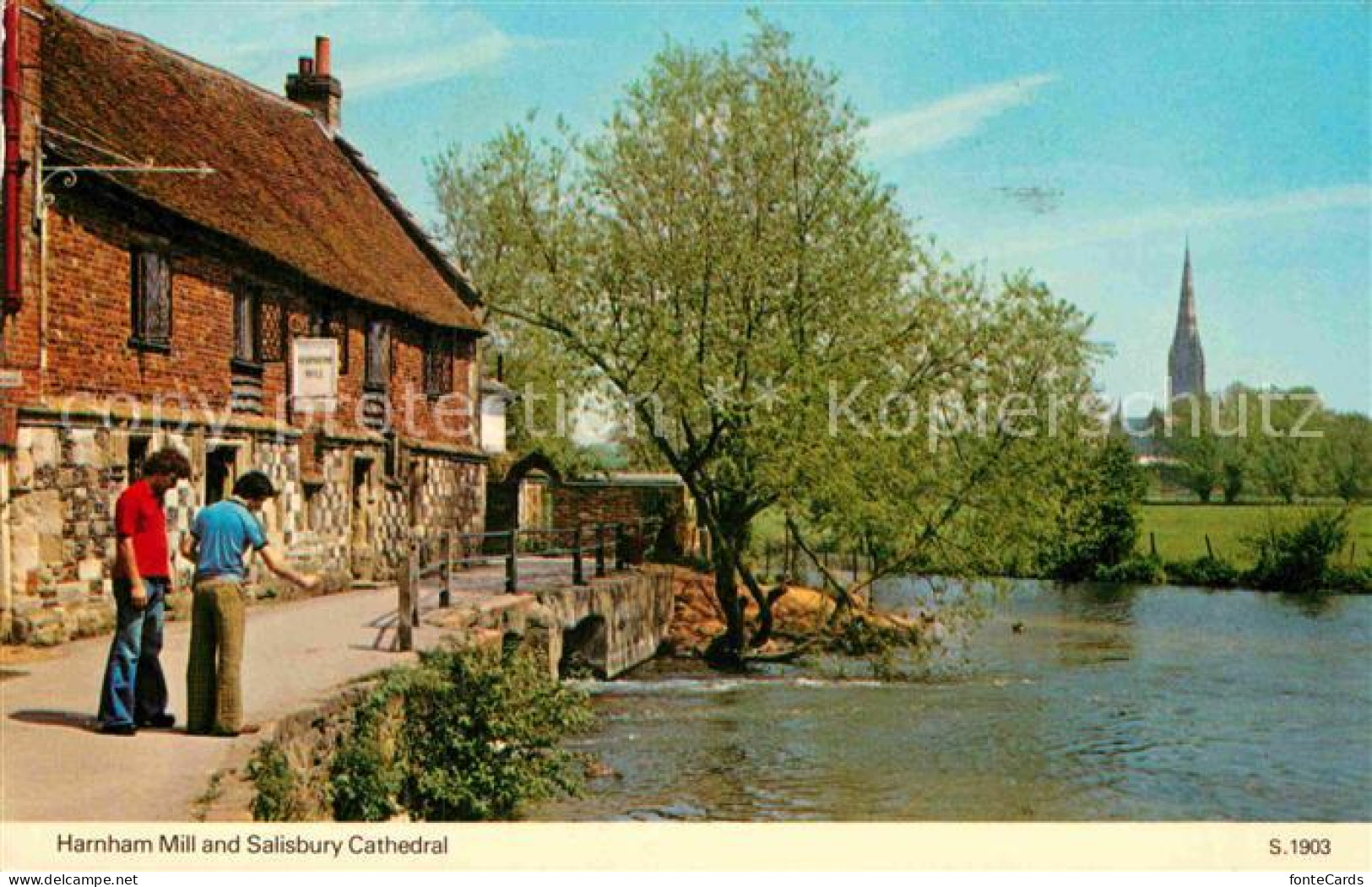 72862511 Salisbury Wiltshire Harnham Mill And Cathedral Salisbury - Altri & Non Classificati