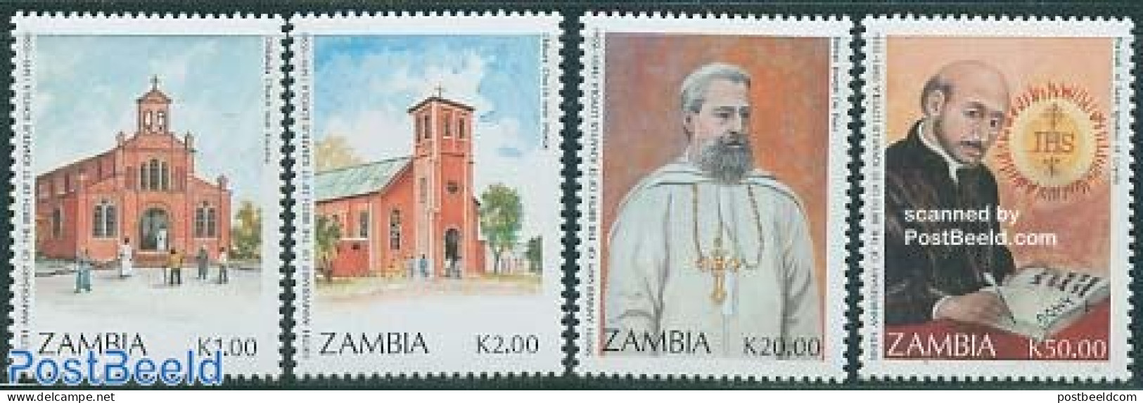 Zambia 1991 Ignatius Loyola 4v, Mint NH - Zambie (1965-...)