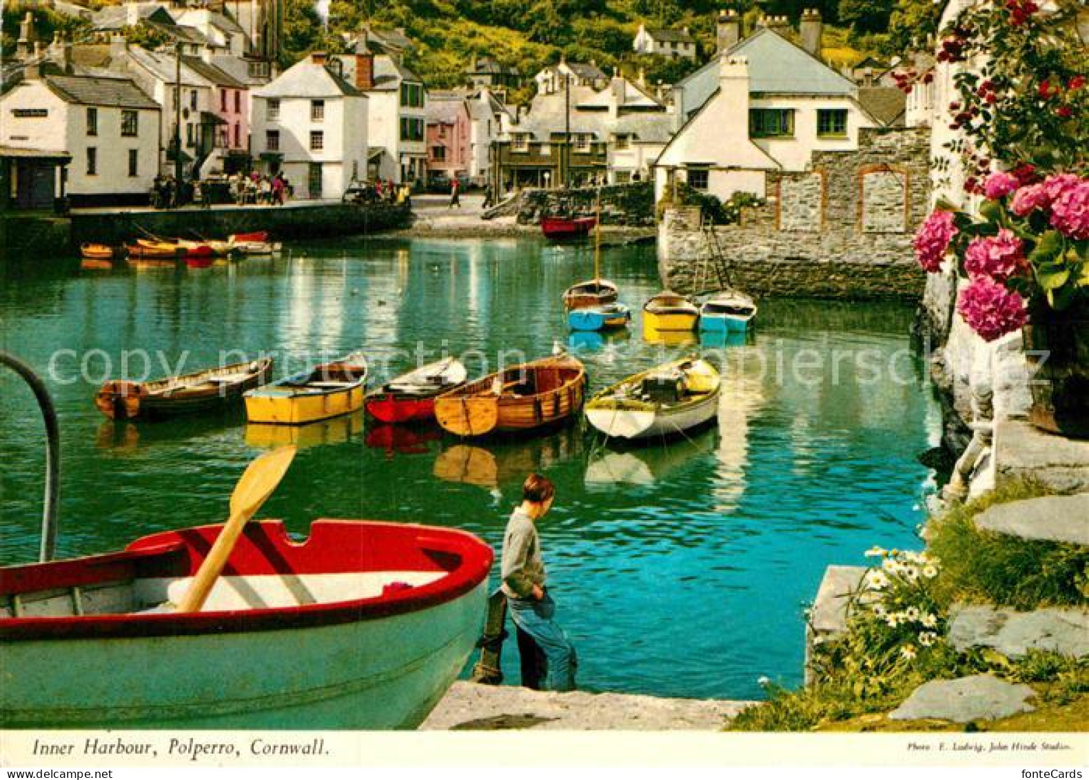 72861689 Polperro Cornwall Inner Harbour Polperro Cornwall - Sonstige & Ohne Zuordnung