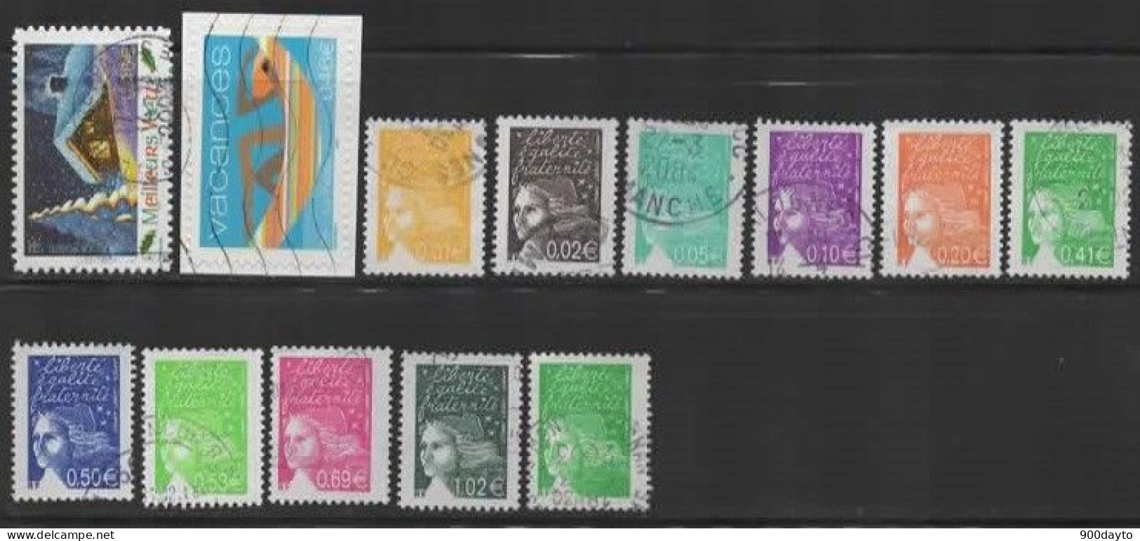 FRANCE Oblitérés (Lot N° 85: 74 Timbres 2002). - Usados