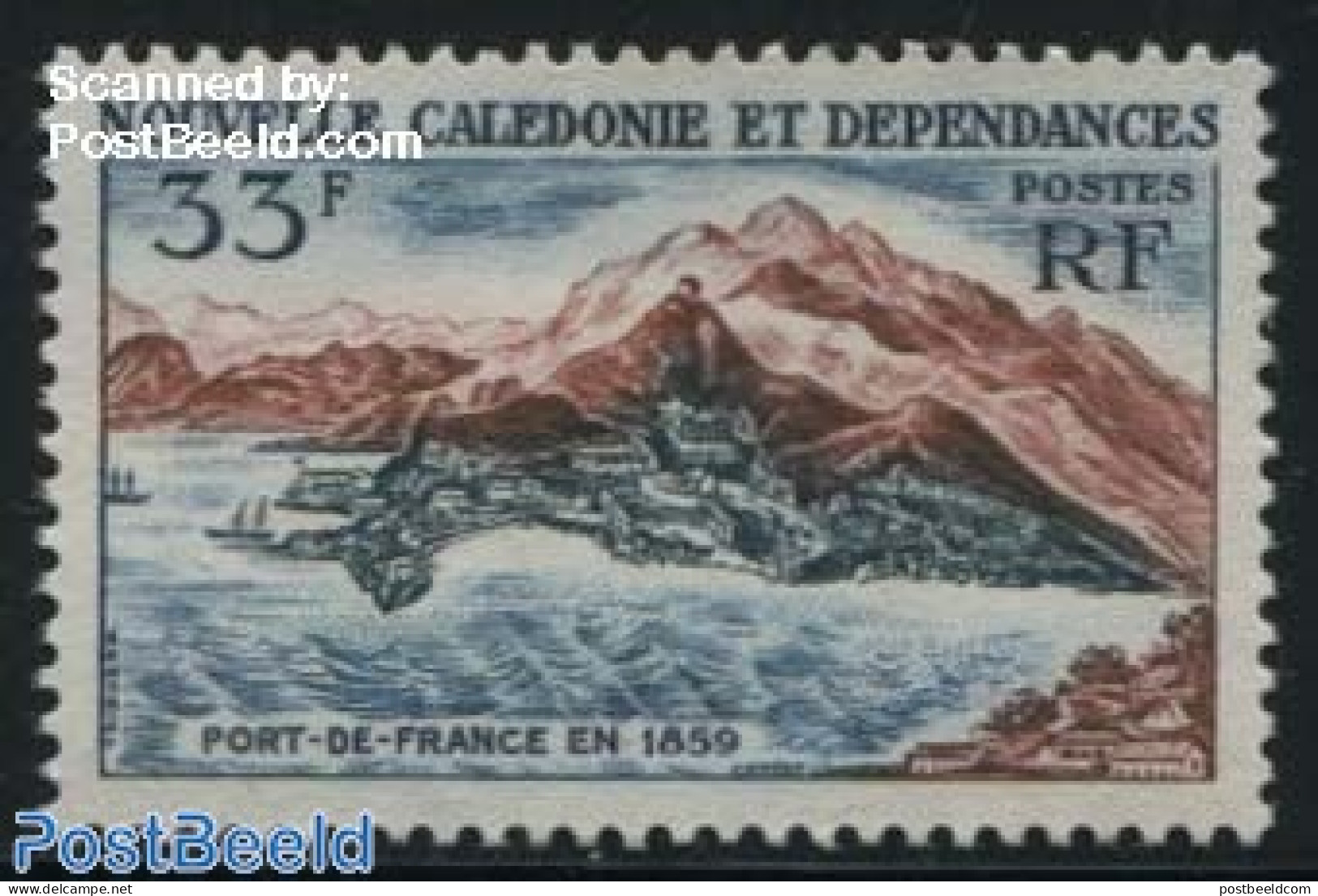 New Caledonia 1960 33F, Stamp Out Of Set, Mint NH - Neufs