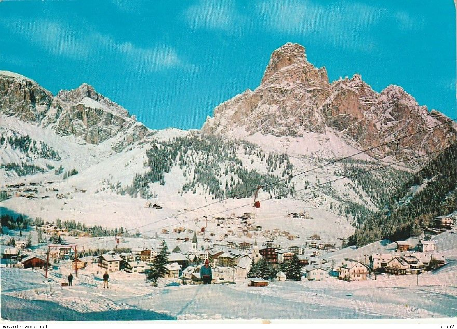 CORVARA VEDUTA PANORAMICA INVERNALE VIAGGIATA ANNO 1975 - Bolzano