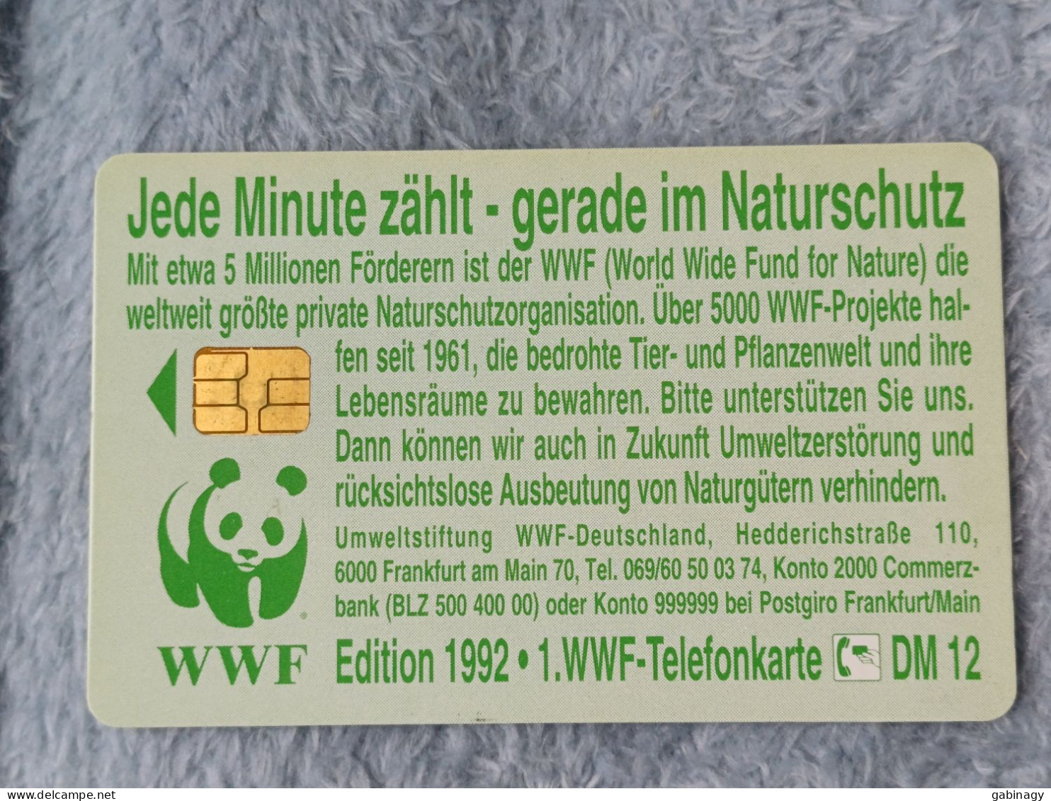 GERMANY-1147 - O 0359c - WWF-Edition 3 - Jede Minute Zählt (Robbe) - 7.500ex. - O-Reeksen : Klantenreeksen