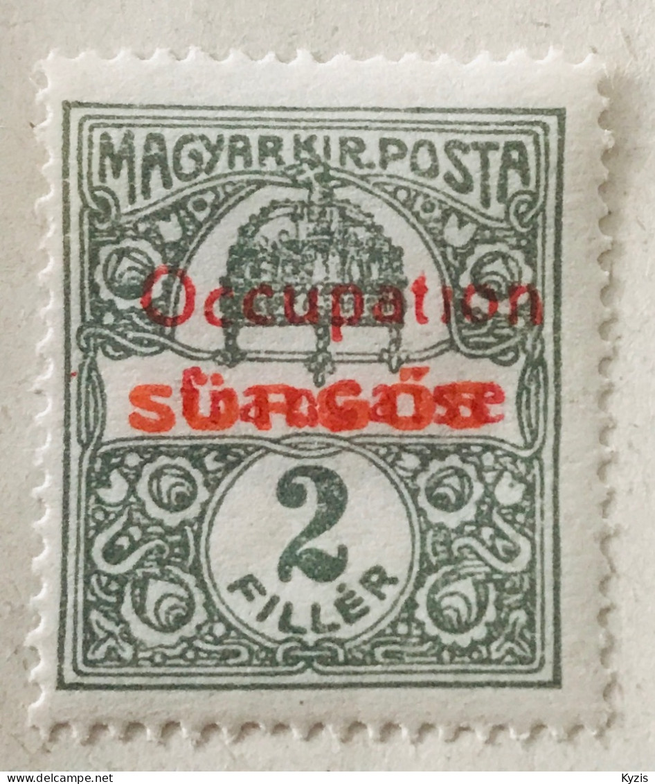 FRANCE - Occupation De La Hongrie - Arad- 1919 - Express, Avec Surcharge Rouge DÉCALÉ, - Unused Stamps