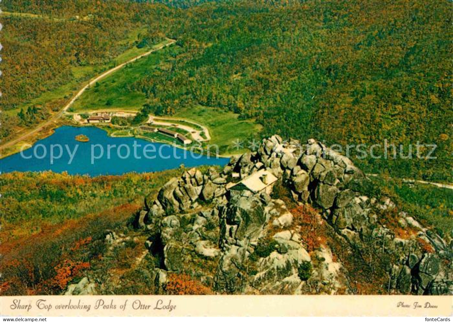 72858068 Lynchburg_Virginia Sharp Top Overlooking Peaks Of Otter Lodge - Otros & Sin Clasificación