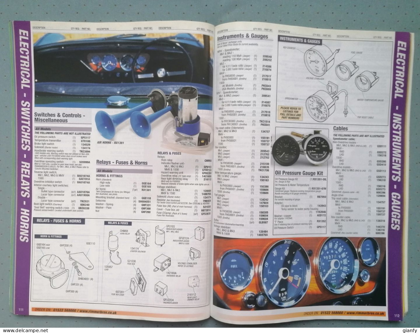 TRIUMPH SPITFIRE MK1, MK2, MK3, MK IV & 1500 PARTS & ACCESSORIES CATALOGUE 2000 - Engines