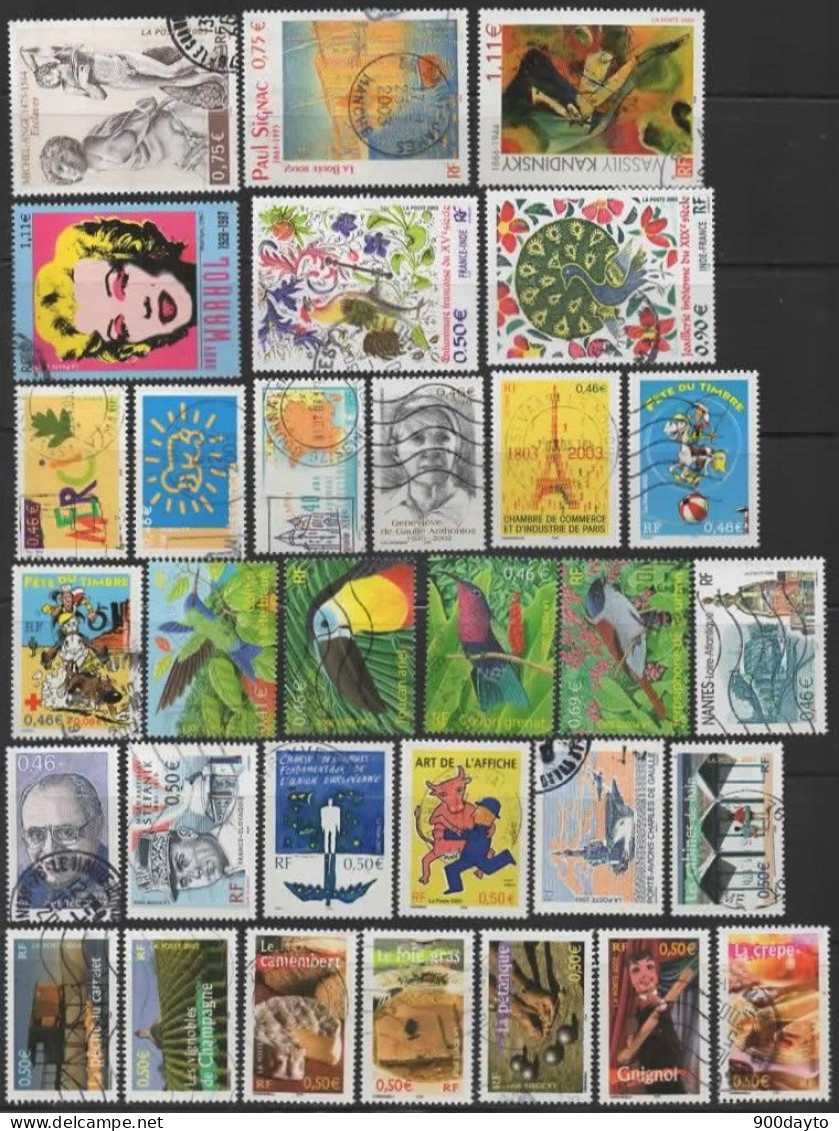 FRANCE Oblitérés (Lot N° 86: 73 Timbres 2003). - Used Stamps