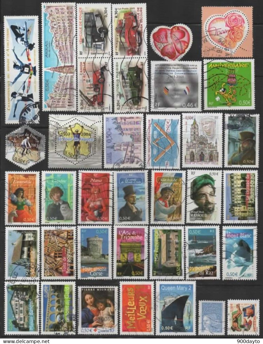 FRANCE Oblitérés (Lot N° 86: 73 Timbres 2003). - Used Stamps