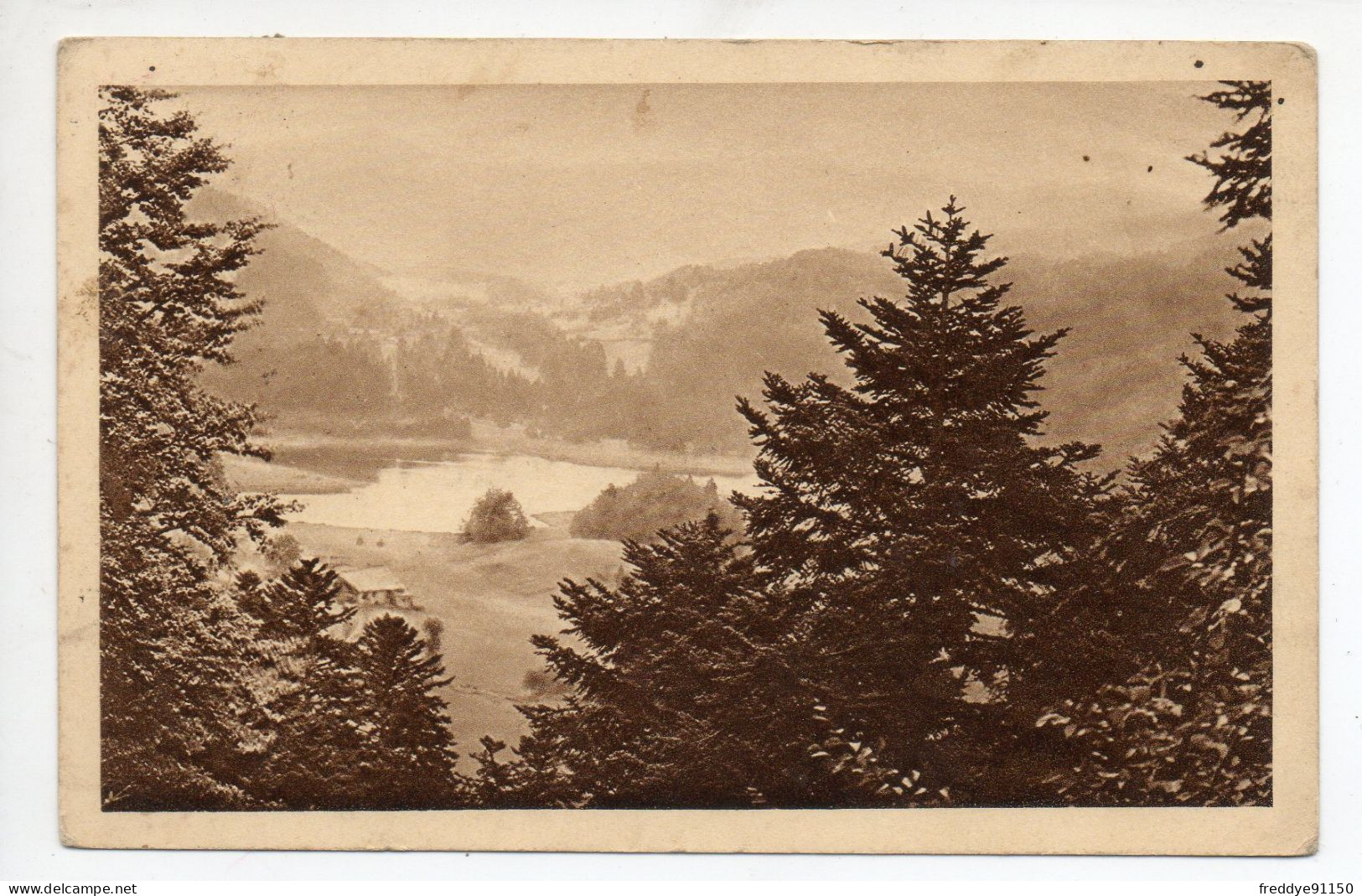 01 . Oyonnax . Vue Sur Le Lac Genin . 1937 - Oyonnax