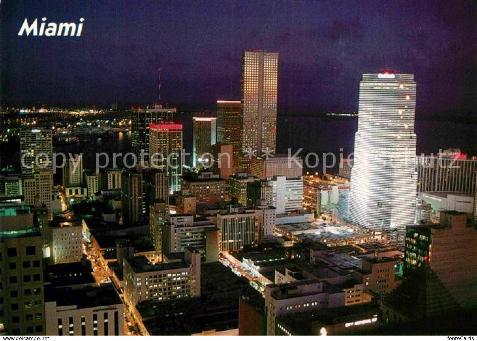 72857128 Miami_Florida Skyline At Night - Andere & Zonder Classificatie