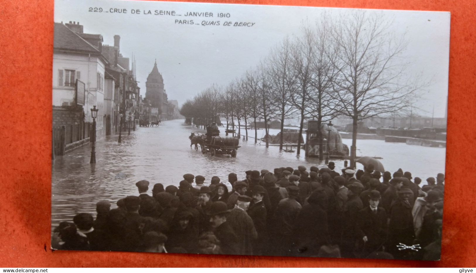 CPA (75) Crue De La Seine.1910. Paris. Quai De Bercy . (7A.734) - Inondations De 1910