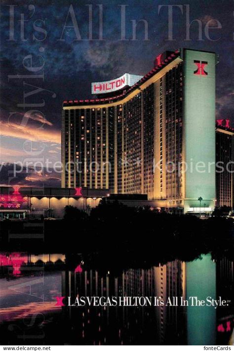 72857115 Las_Vegas_Nevada Hilton Hotel At Night - Autres & Non Classés