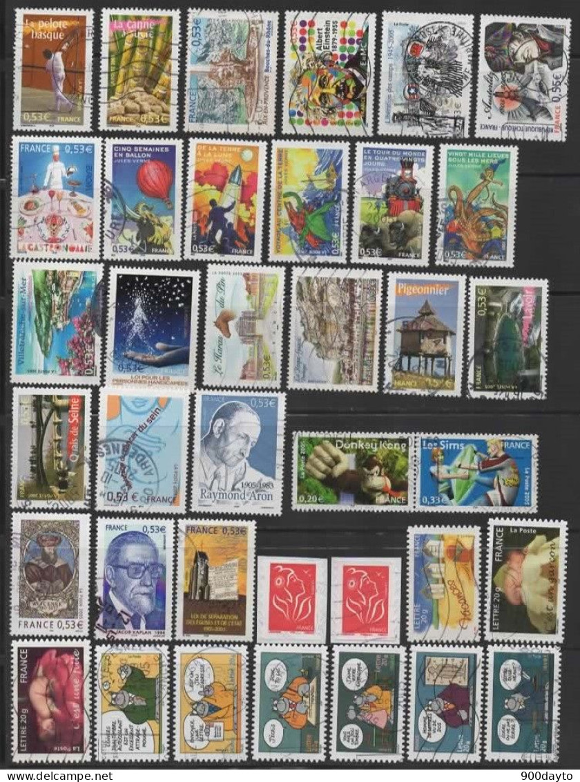 FRANCE Oblitérés (Lot N° 88: 85 Timbres 2005). - Used Stamps