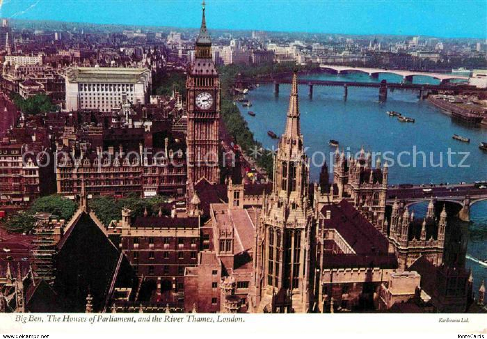 72856210 London Big Ben Houses Of Parliament River Thames  - Andere & Zonder Classificatie