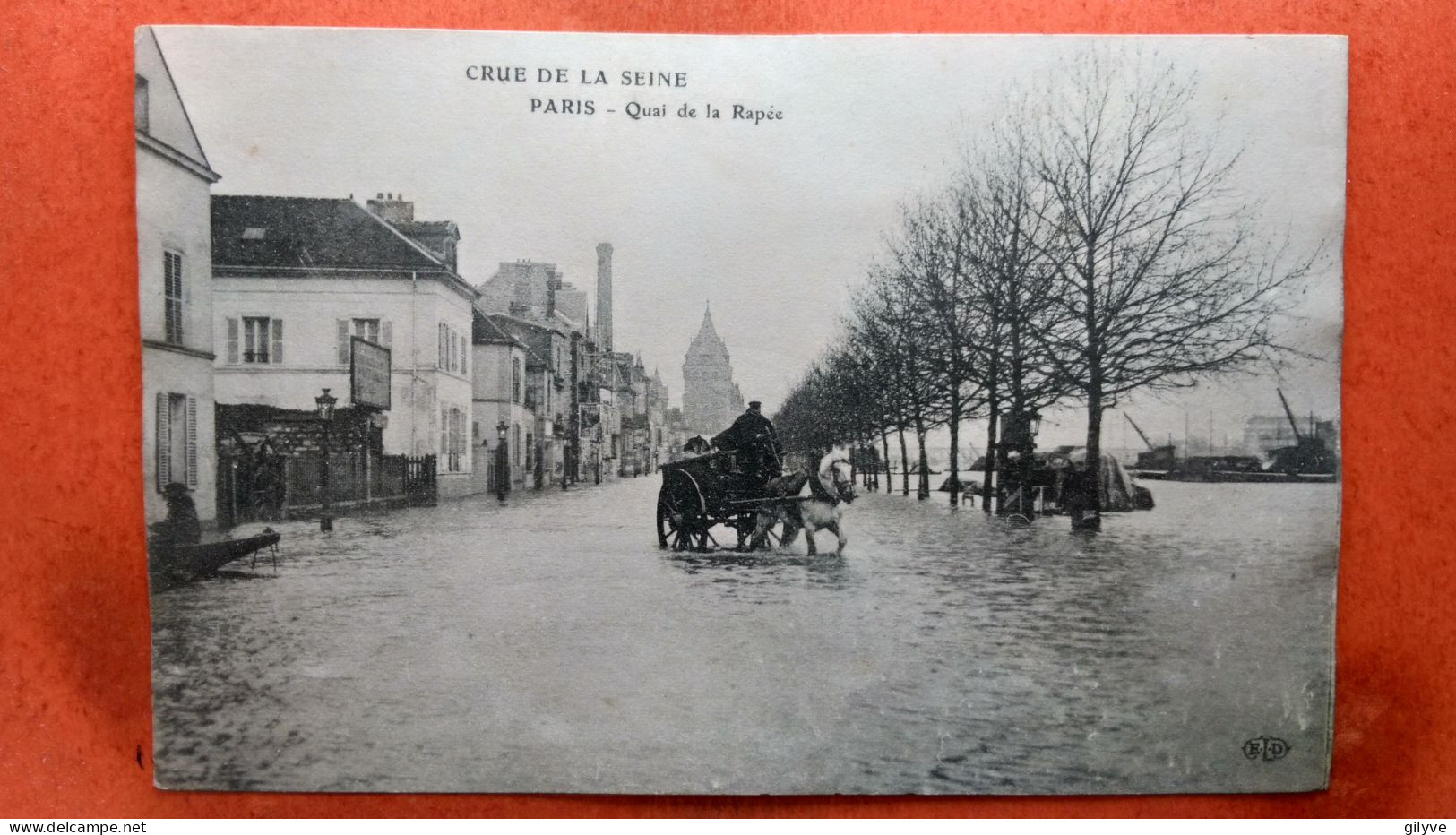 CPA (75) Crue De La Seine.1910. Paris. Quai De La Rapée. (7A.736) - Alluvioni Del 1910